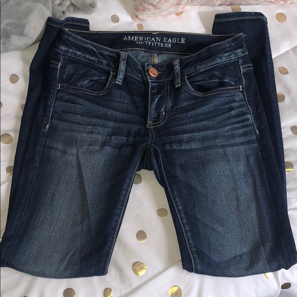 Dark Wash American Eagle Jeggings - Picture 1 of 3